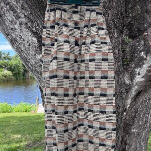 Vintage Pendleton Skirt 100% Virgin Wool Plaid Button Down Long  10